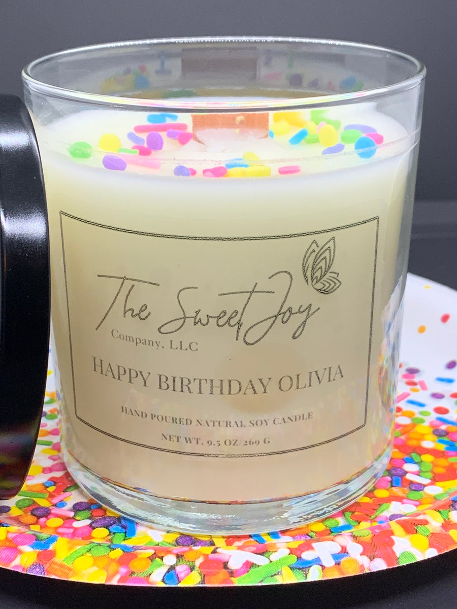 Personalize our most popular scent with a special message for that special day for only $1.00 more